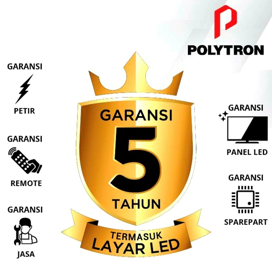 Polytron LED Smart Android TV 43 Inch 43AG9953