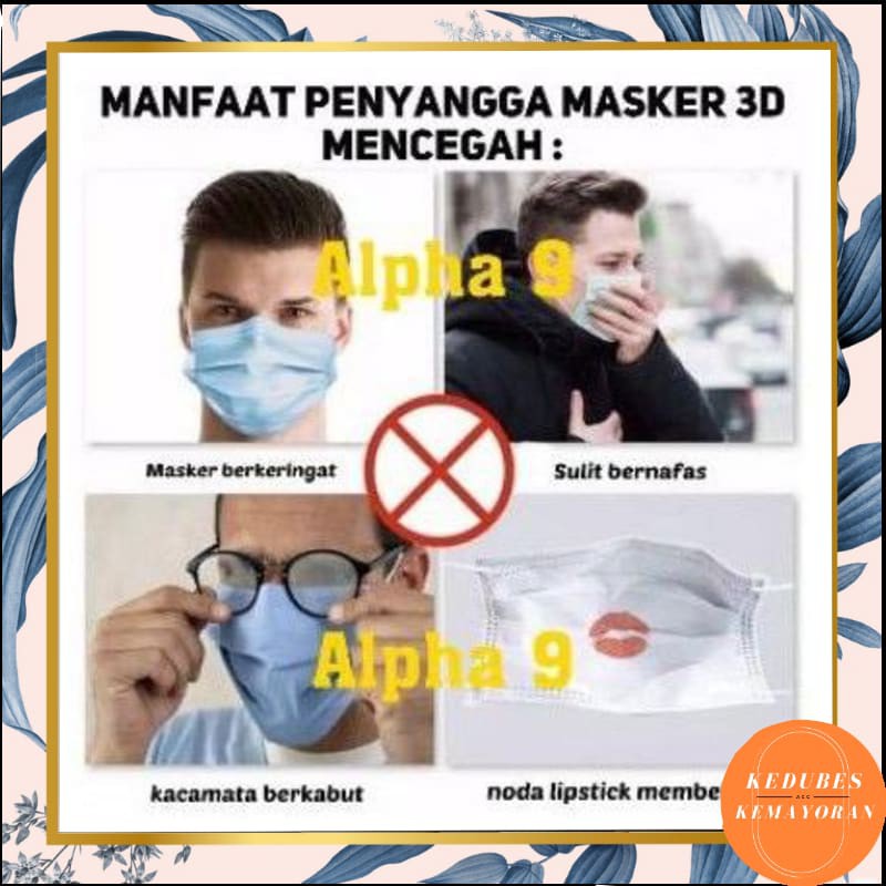 PENYANGGA MASKER 3D MASK BRACKET NYAMAN NAFAS