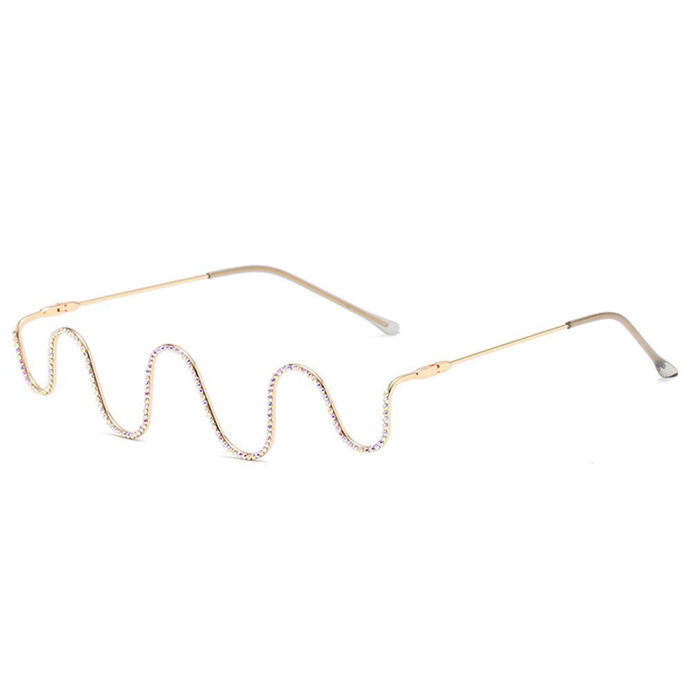 Frame Kacamata PINEAPPLE Diamond Vintage Slimmer Look Bentuk Gelombang Tanpa Lensa