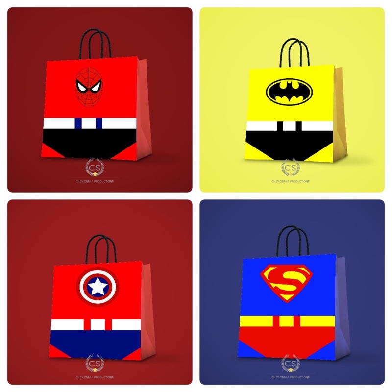 

paperbag birthday/hampers ulang tahun/goodie bag avenger