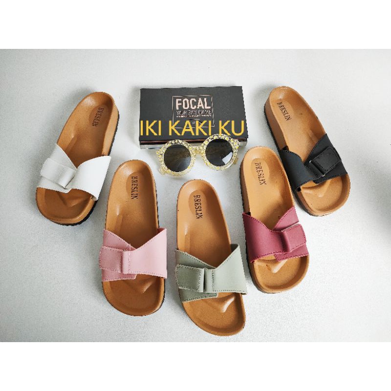 SANDAL SELOP IMPORT WANITA GESPER KRETEKAN BRESLIN 1122