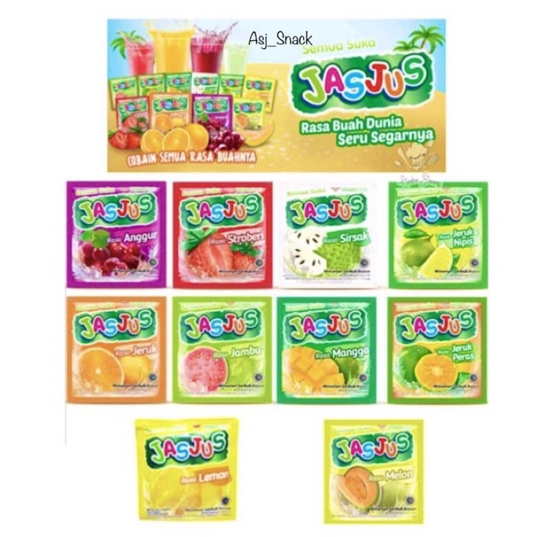 

Jasjus Minuman Serbuk Aneka Rasa Buah Kemasan sachet All Variant ( 10 pcs x 7g )