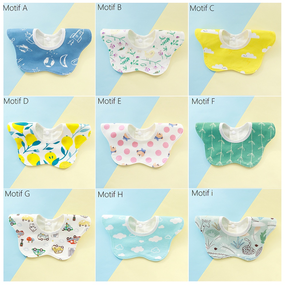 Slabber Bayi Anak / Celemek Bayi Anak / Bibs Anak Motif Bintang