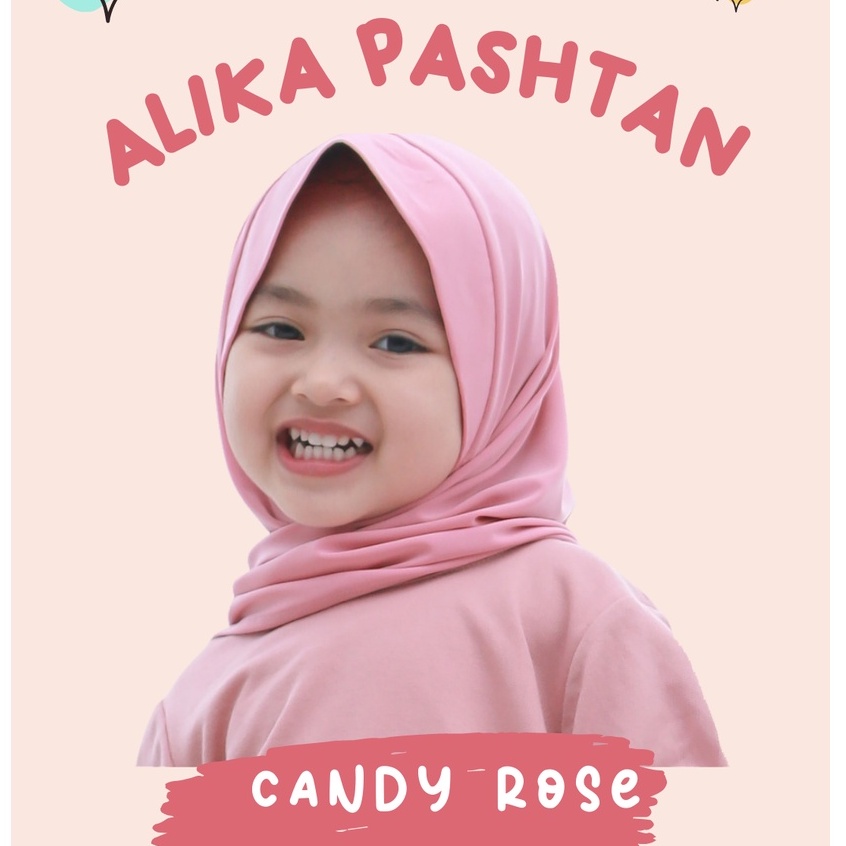 Hijab Anak Perempuan Instant Aiska / Pashmina Instan Alika  / Pashtan Anak / Jilbab Anak Perempuan / Kerudung Anak Bayi Renda / Hijab Balita Polos Original / Hijab Bayi