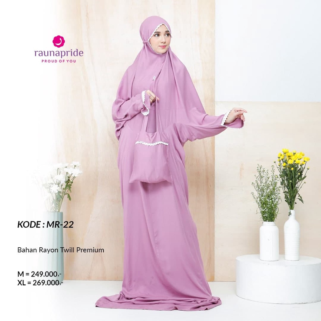 Rauna Mukena Lajur Rayon / MR-20, 21, 22, 23, 24, 25 / Fashion Muslim