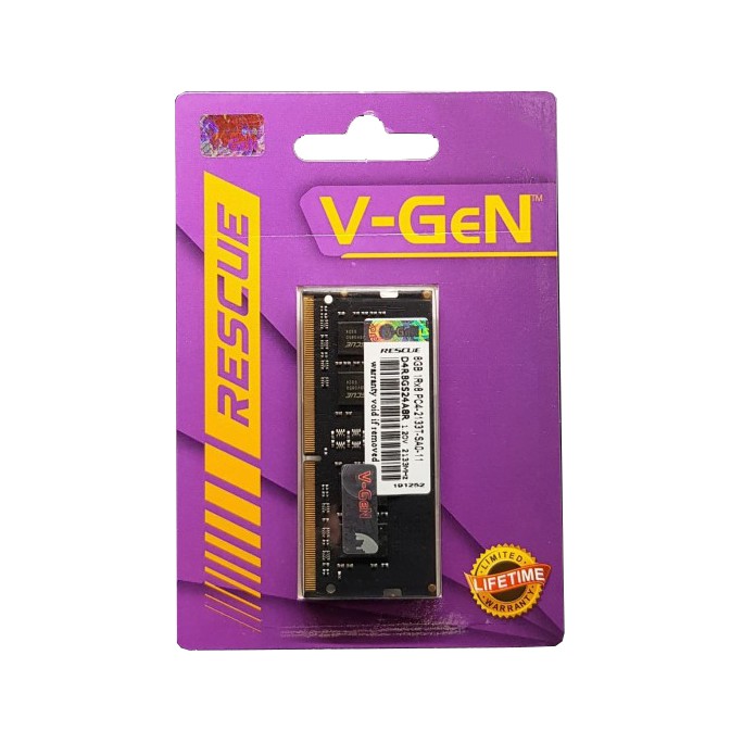 RAM DDR4 SODimm V-GeN RESCUE 8GB PC17000/2133Mhz (Memory Laptop VGEN)
