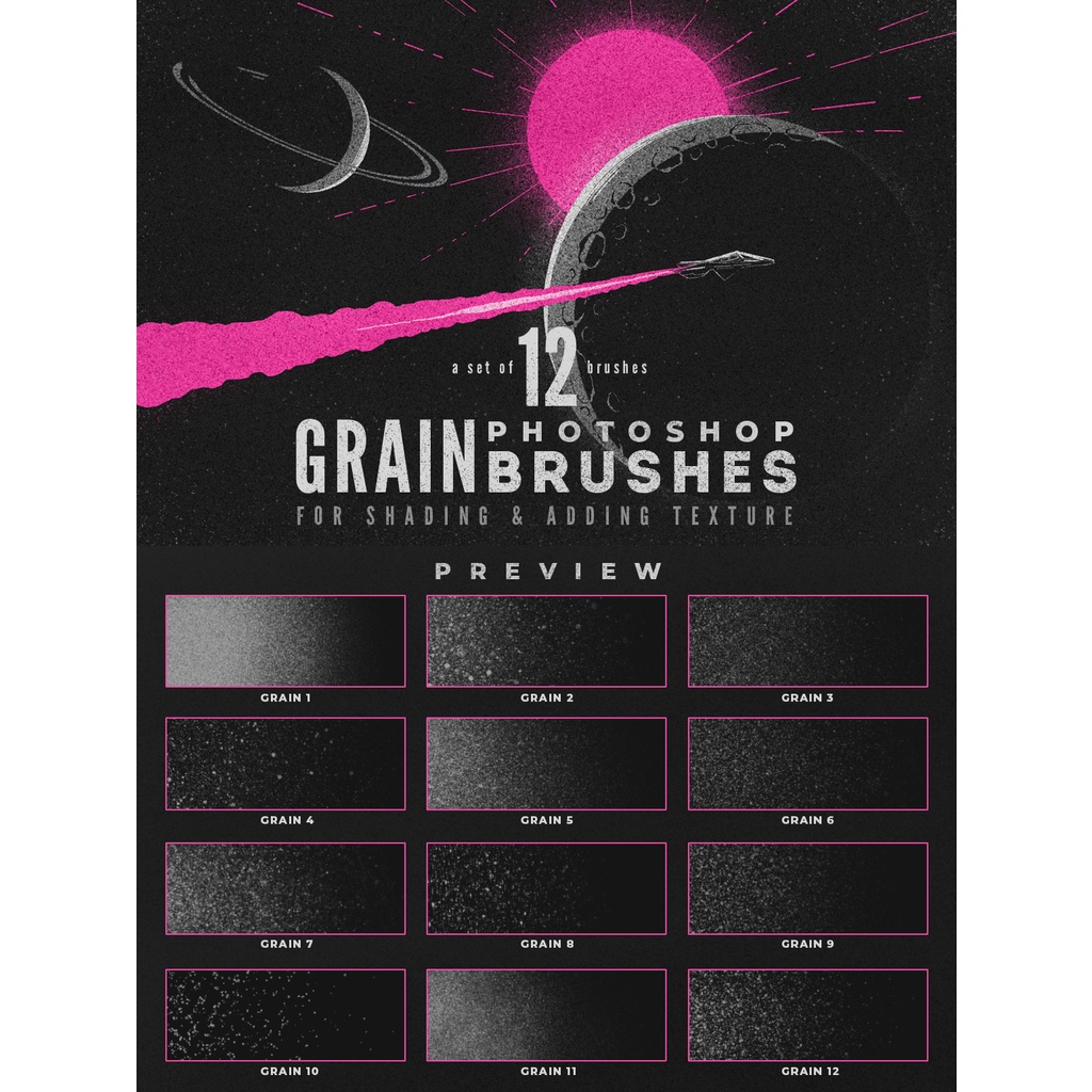 Grain Volume I - Photoshop Brushes