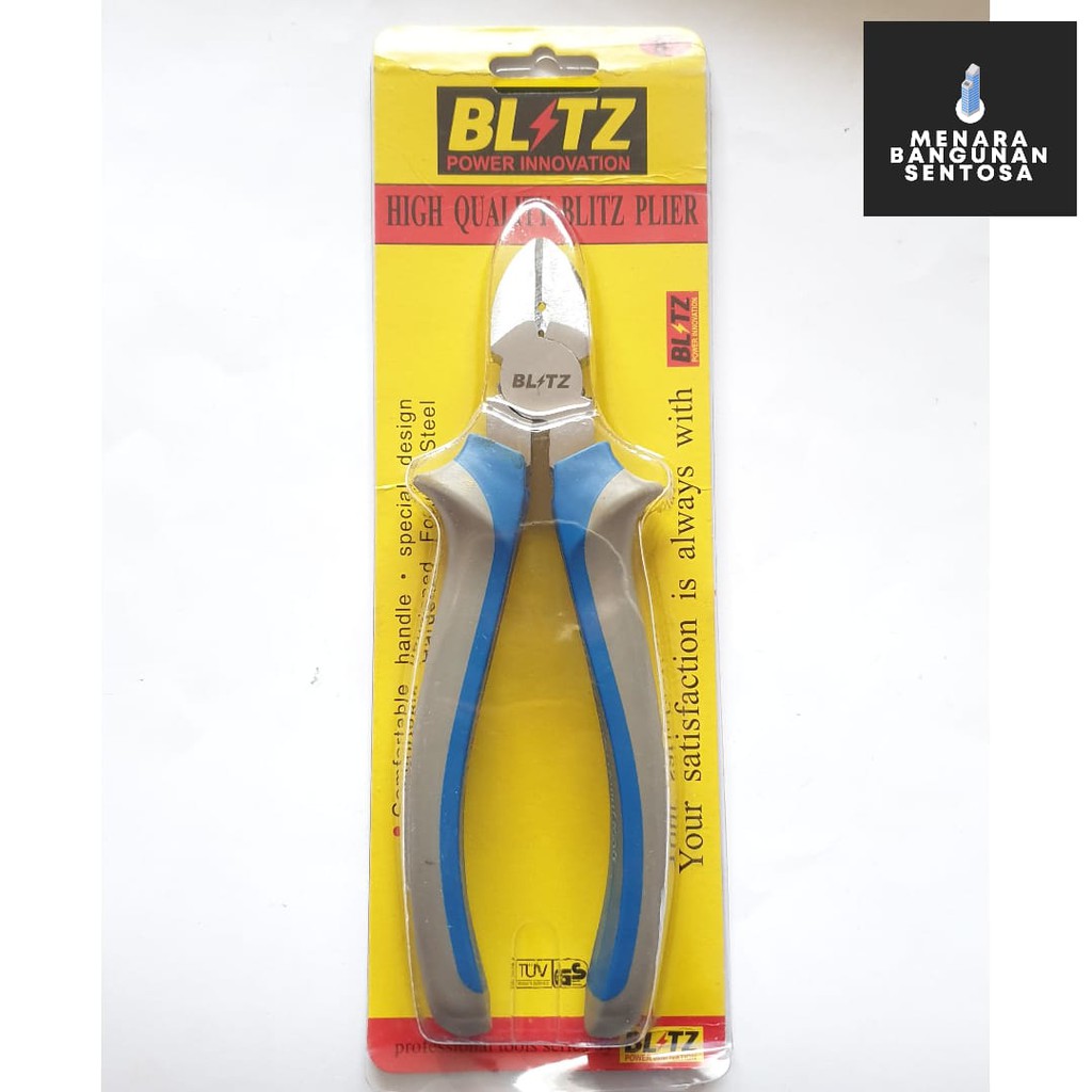 Tang Potong Blitz 8&quot; Crome / Cutting Plier Chrome