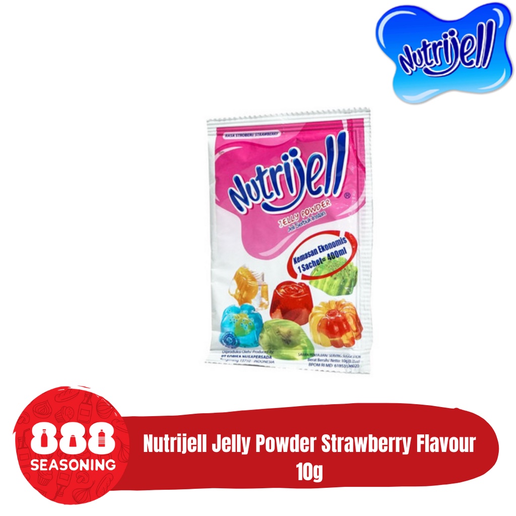 

NUTRIJELL EKONOMIS STRAWBERRY/ STROBERI FLAVOUR JELLY POWDER 10g