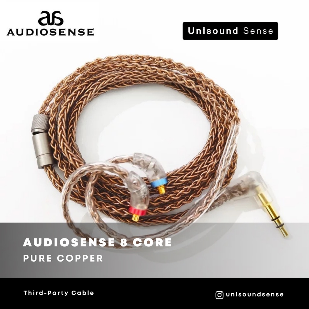 Audiosense 8 Core Oxygen Free Copper Upgrade Cable (Brown)