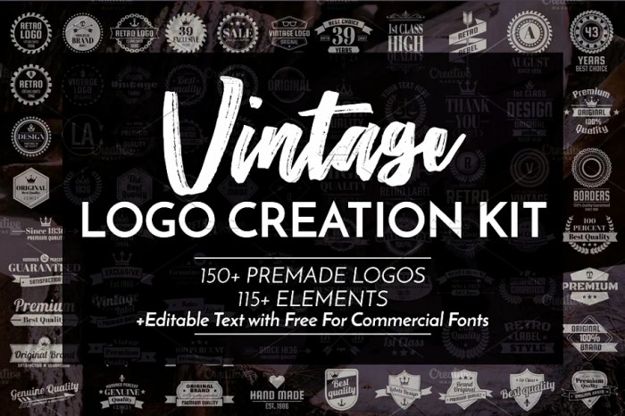 Vintage Logo Creation Kit - Photoshop &amp; Illustrator