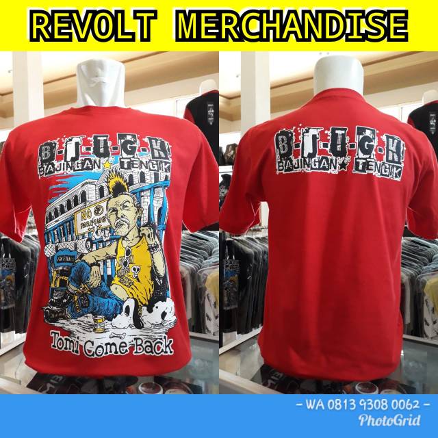 kaos band bajingan tengik (tomi come back), T-shirt bajingan tengik, kaos band punk, kaos punk