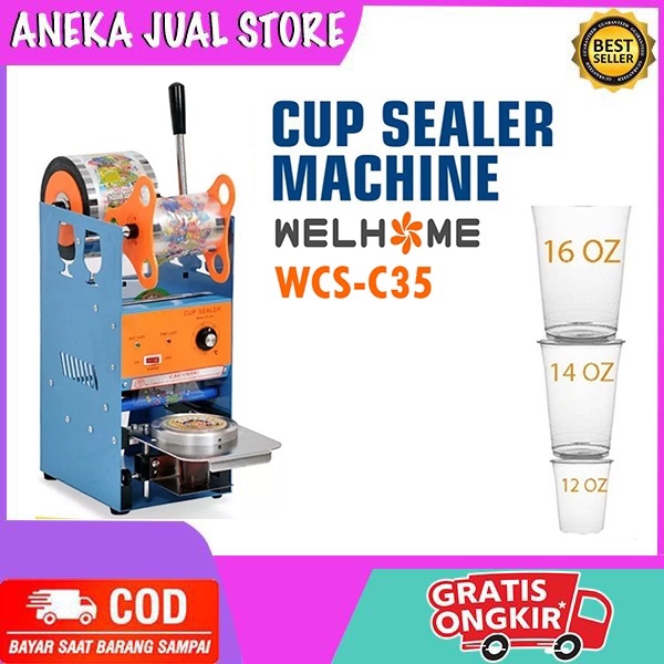 Mesin Cup Sealer /Alat Press Gelas Plastik Cup Sealer Omicko C35