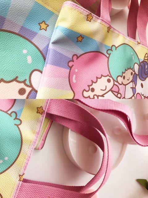 Tas Tangan Tote Bag Kecil Shoulder Hello kitty Melody Stella Duffy Doraemon