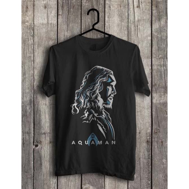 KAOS BAJU TSHIRT  AQUAMAN BIG FACE SUPERHERO MARVEL AVENGERS DC