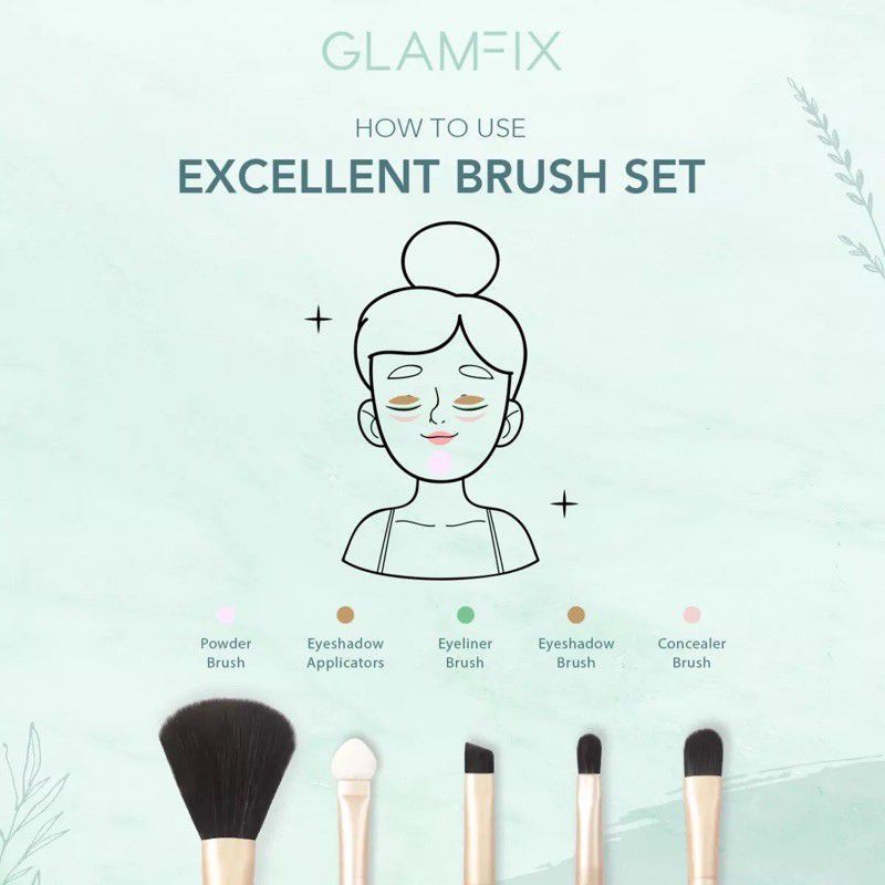 Glam Fix Excellent Brush Set (5 Pcs)