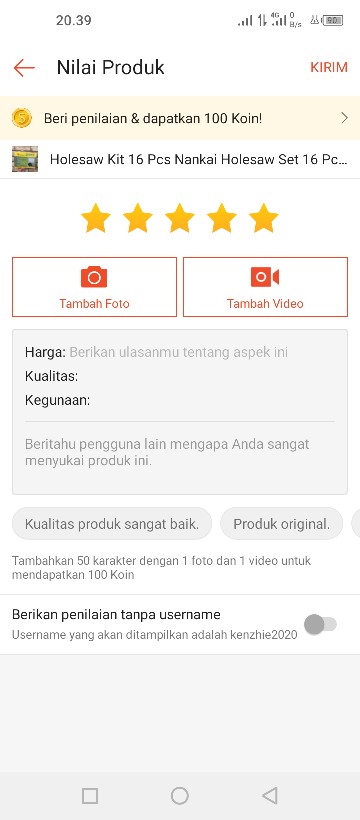 Holesaw Kit 16 Pcs Nankai Holesaw Set 16 Pcs Mata Bor Kayu