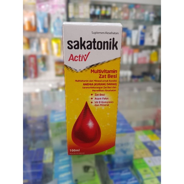 Sakatonik Activ Multivitamin &amp; Zat Besi / Penambah Darah / Daya Tahan Tubuh