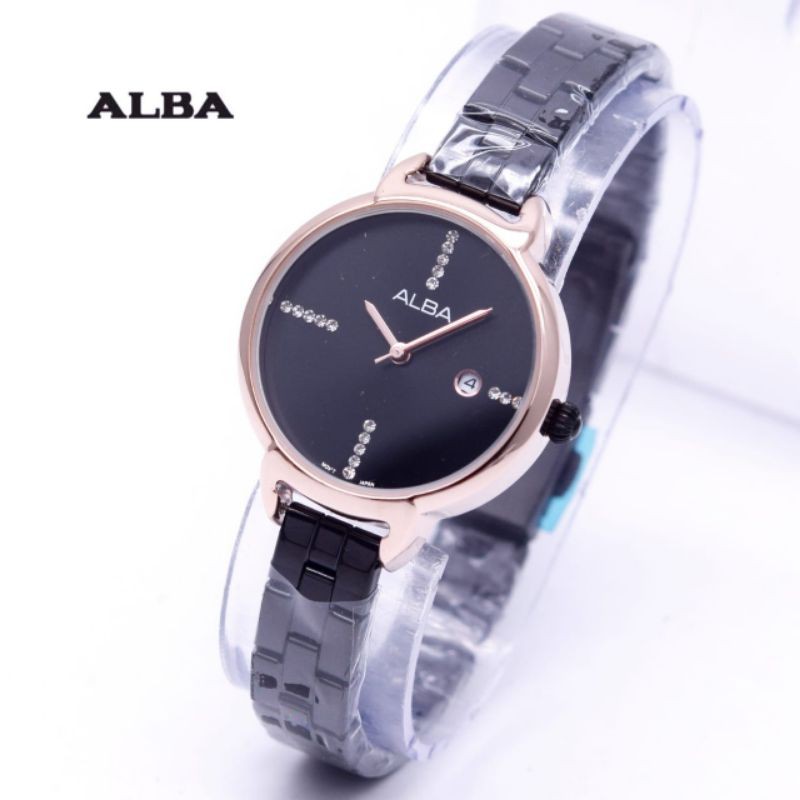 Jam Tangan Wanita / Cewek Alba Rantai Tanggal Aktif