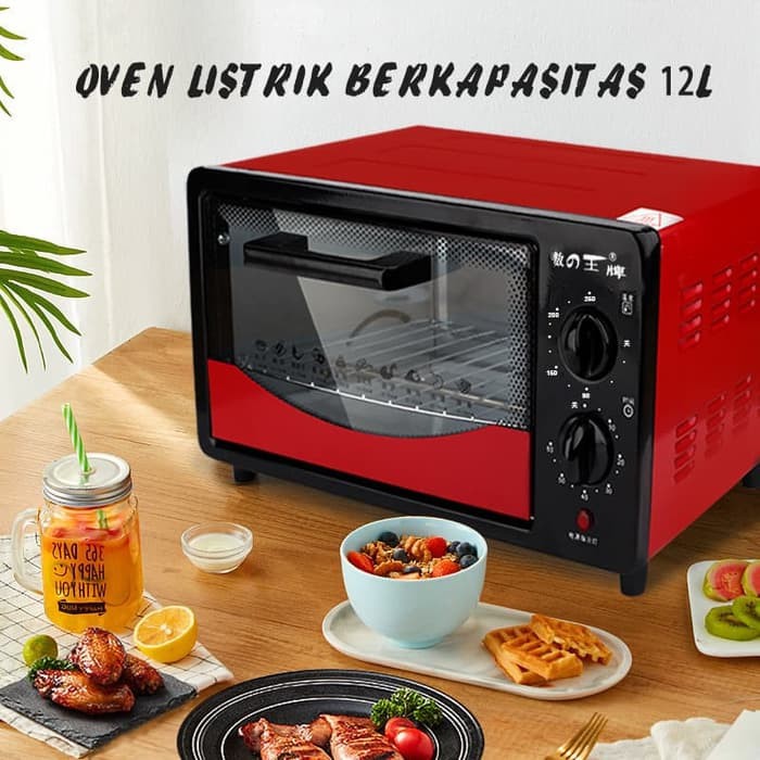 Microwave Oven Listrik Low Watt 12L Oven Pemanggang Kue 12 Liter Multifungsi