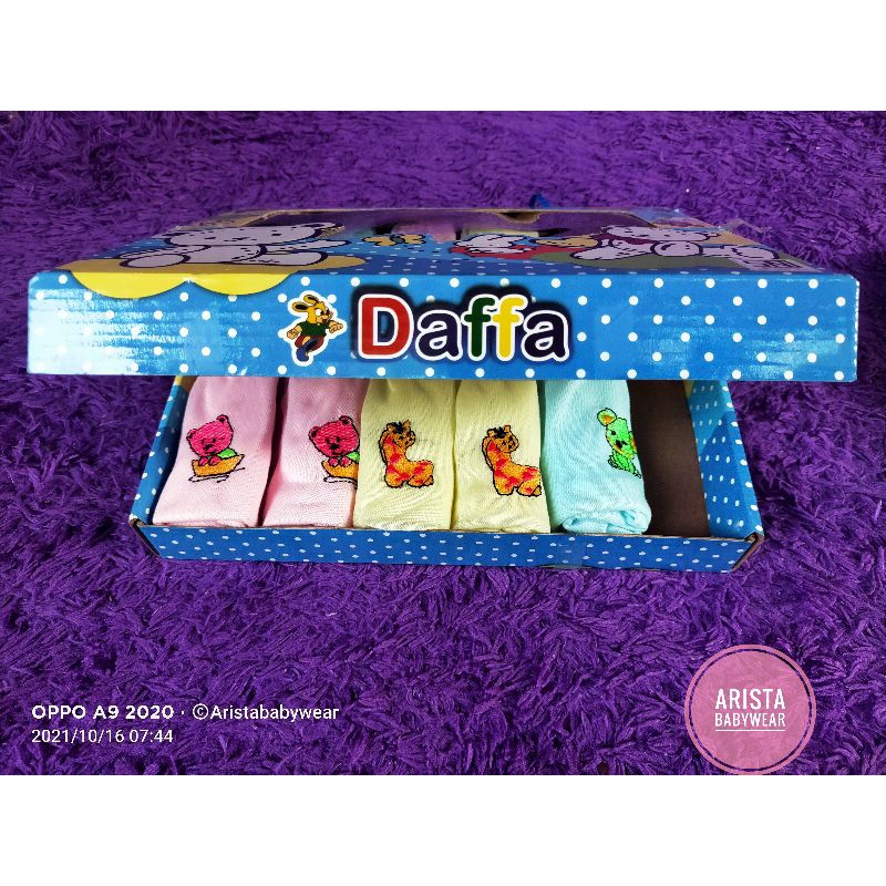 SNI DAFFA - 1lusin/12pcs celana pop bayi polos bordir packing BOX Lucu