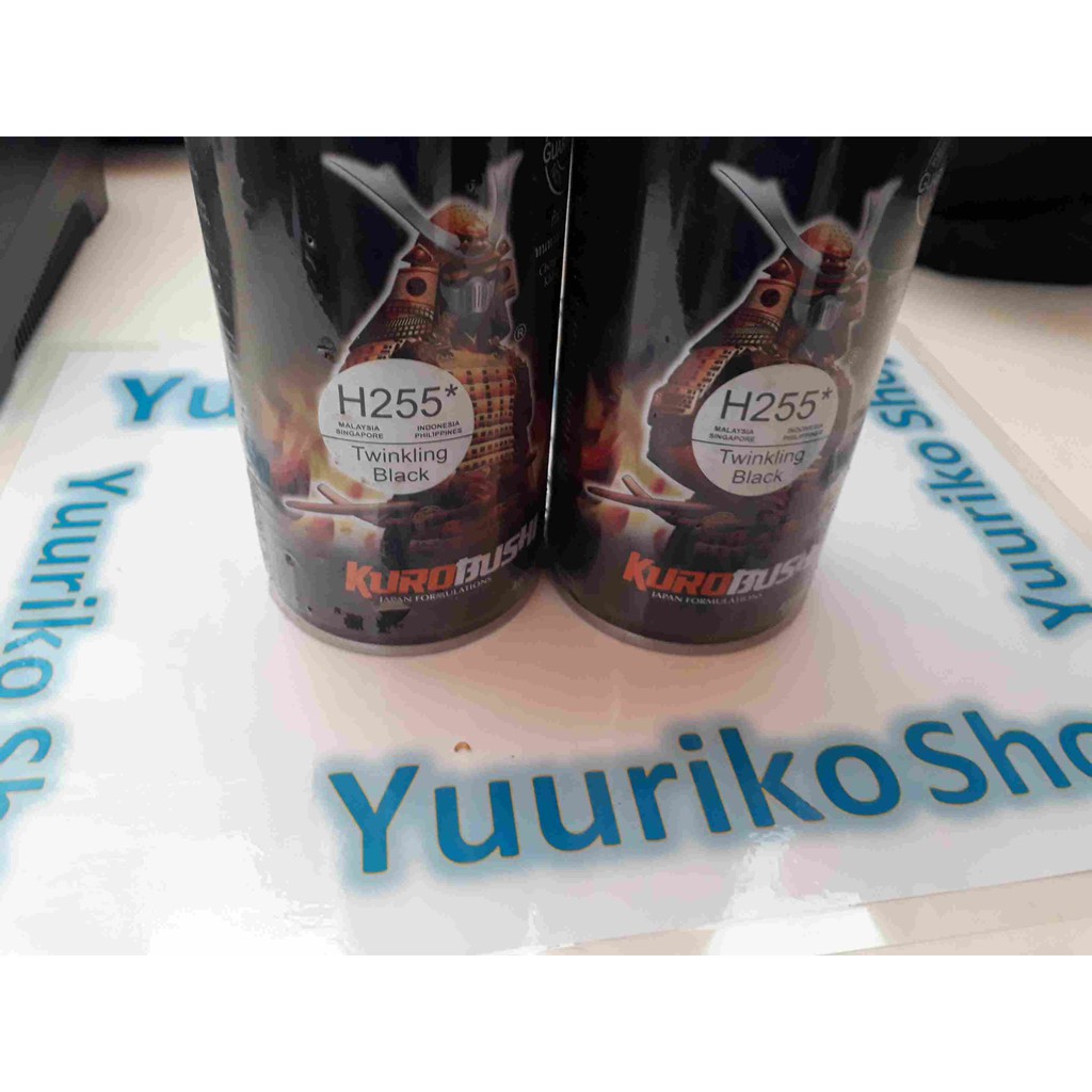 Pilok Samurai Cat samurai paint twinkling black H255 pylok pilox cat semprot hitam metalik.