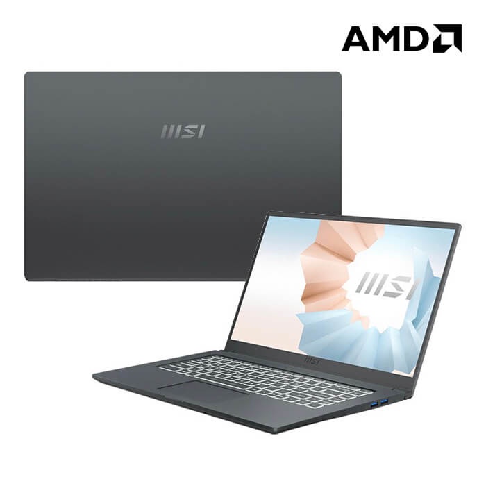 Laptop MSI Modern 15-A5M-270ID Ryzen 7-5700U 8GB SSD 512GB 15.6"