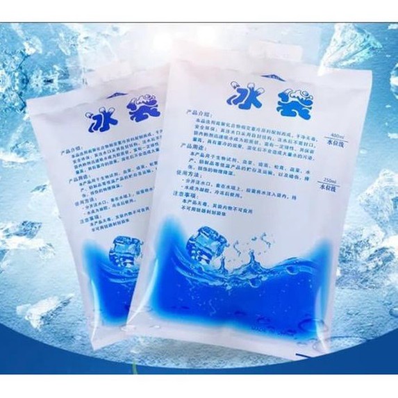 Ice Gel Bag Jelly Es Pack 400 ml Cooler Bags Menjaga Suhu Dingin Tas Bekal Makan - MKM