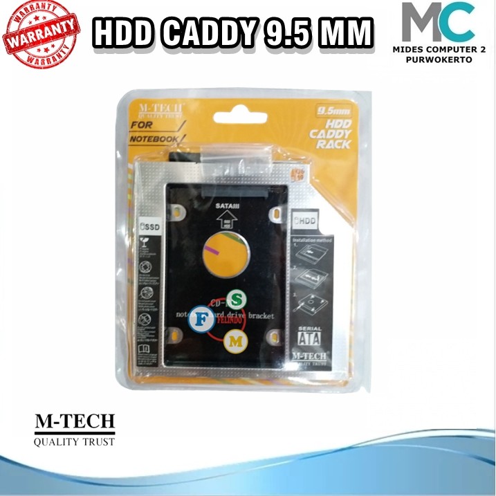 HDD CADDY 9.5 MM M-TECH