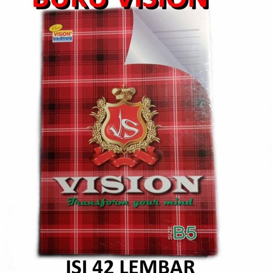 

[PROMO 0VH62] [PAK] BUKU TULIS VISION BOXY B5 42 LEMBAR (6 PCS) Grosir