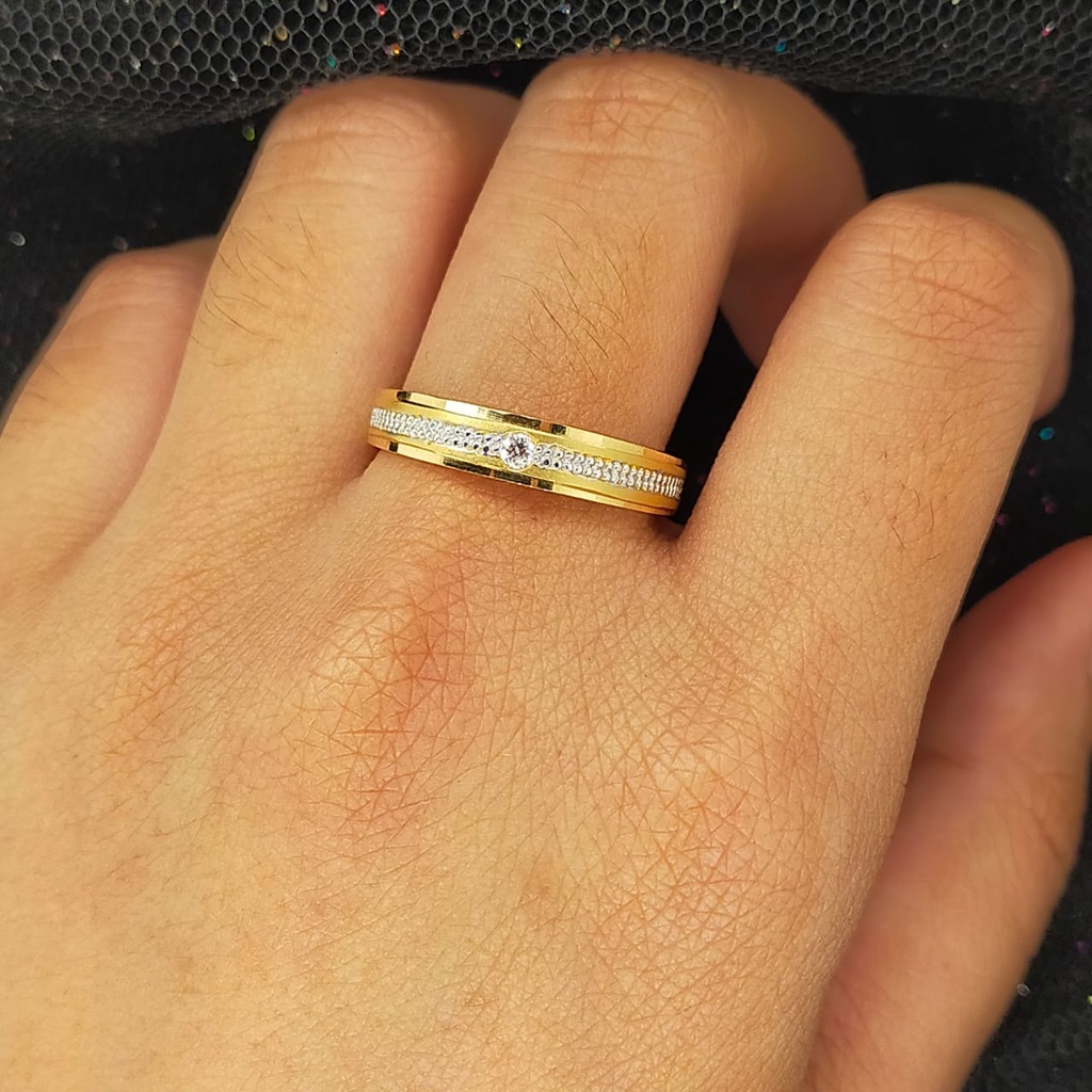 Cincin nikah Emas 17K - 1 Pasang 6 gr Kadar 750 - 141