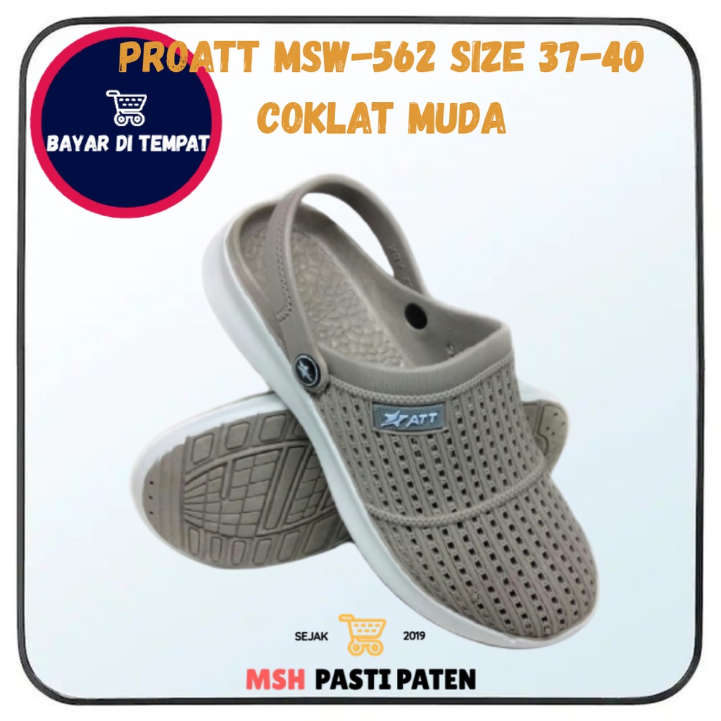 PRO ATT MSW 562 SIZE 37-40 Sepatu sandal karet wanita tahan air Sandal baim wanita Sepatu boots wanita Sandal kasual perempuan