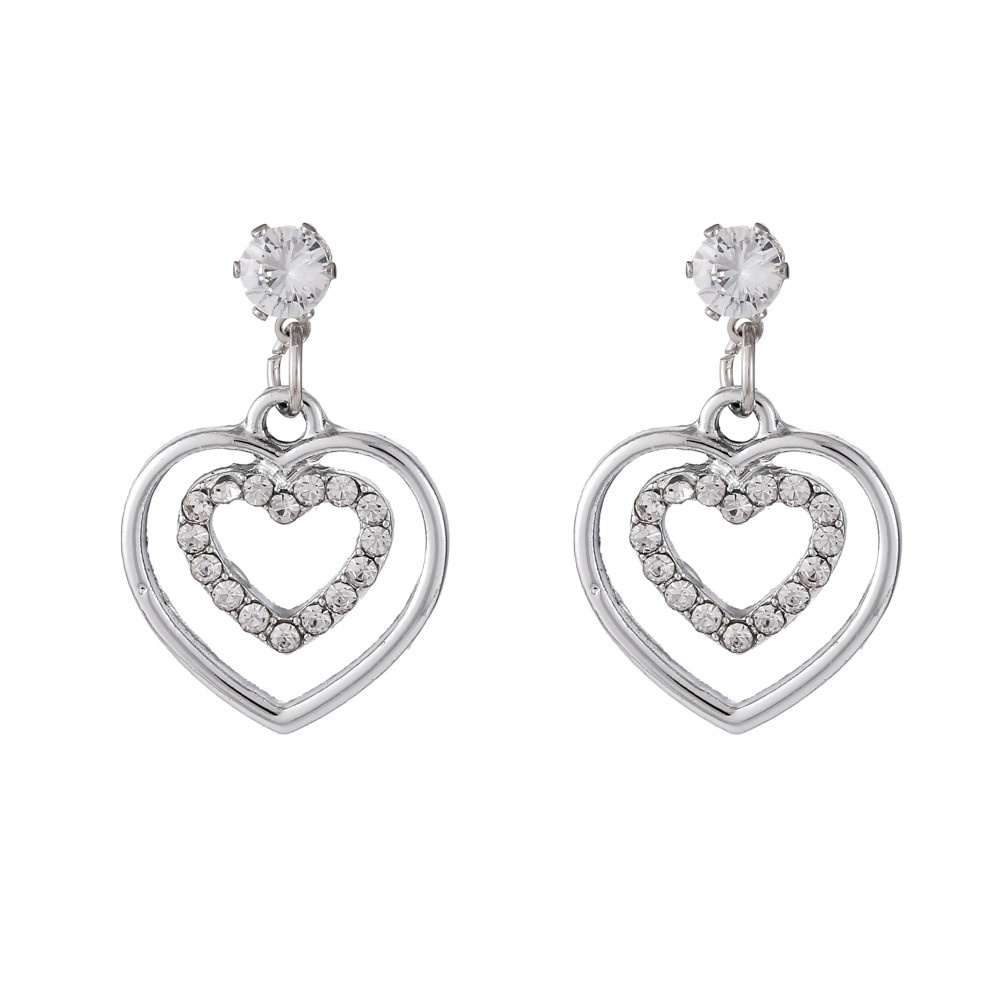 ✅COD Anting Wanita Korean lady earrings thin long earrings cold model suits all-2 White Earrings