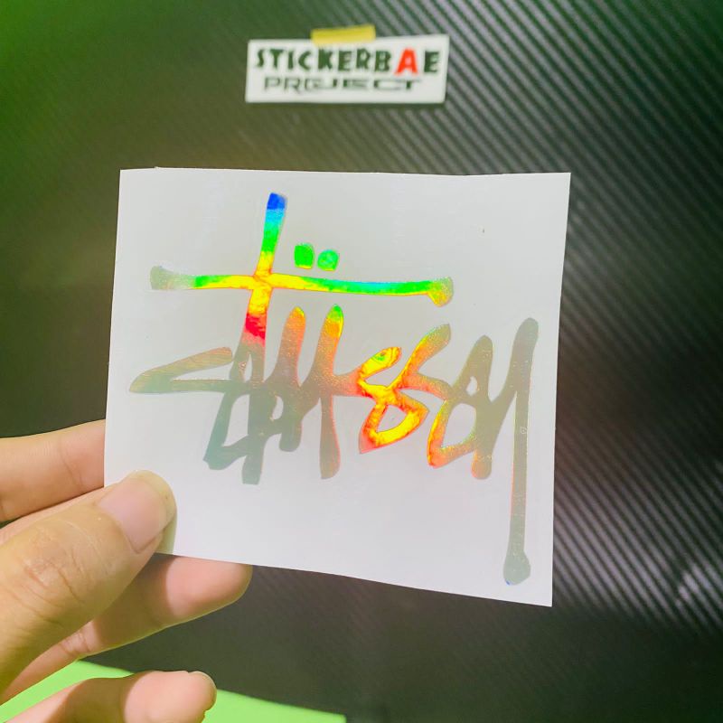 Sticker motor  stussy CUTING STIKER kekiniian sticker helm stiker laptop