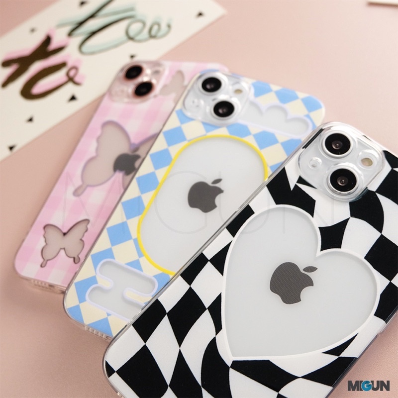 New! Mosaic Glossy Pattern Case - Softcase Fullcover for iPhone 7 8 SE2020 7+ 8+ X XS XR XSMAX 11 12 13 MINI PRO PROMAX