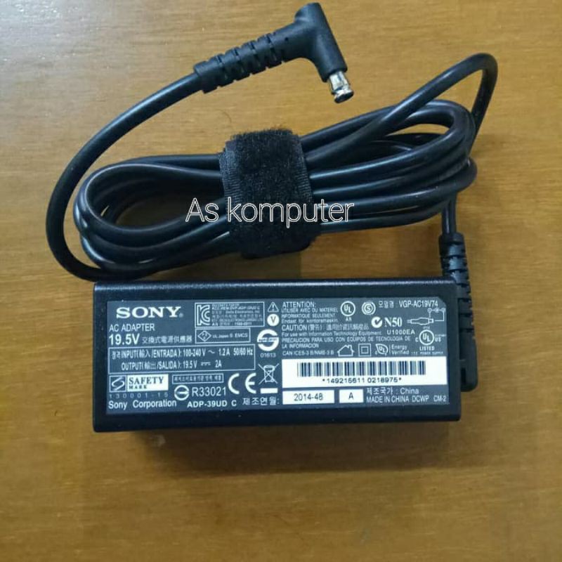 Adaptor Charger Laptop SONY 19.5V 2A SVT11 SVF13 FIT 13A SVF13N17PGB ORIGINAL