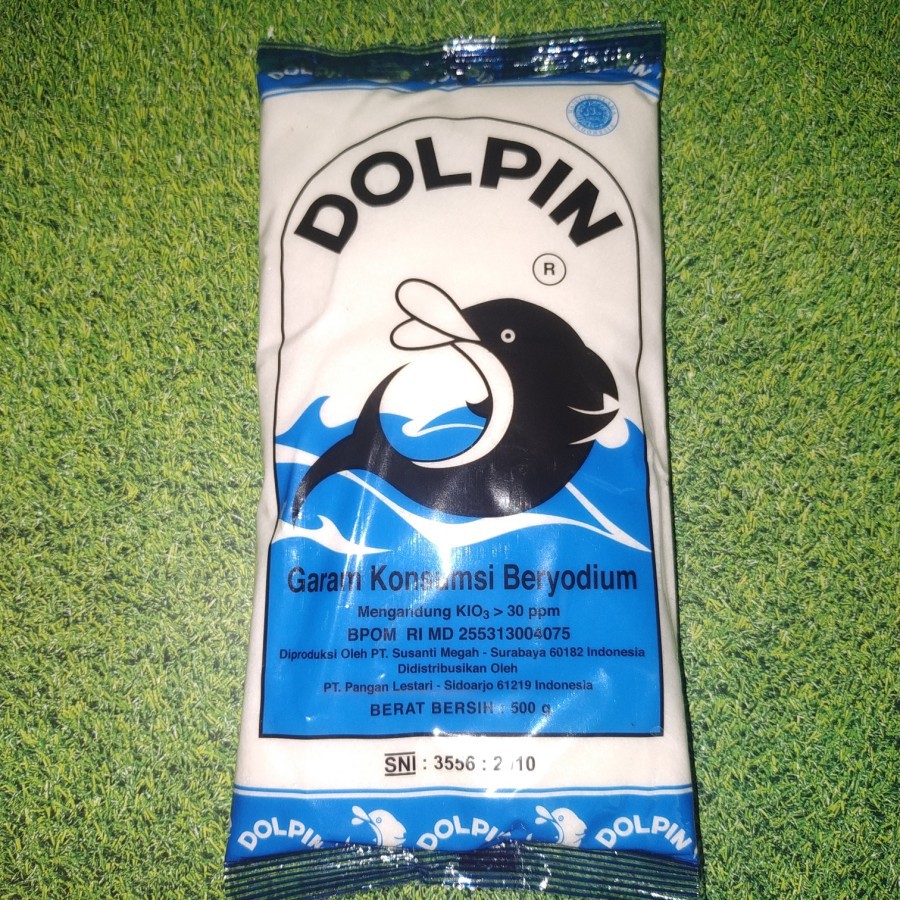 

Garam Dolphin 500 gr / Garam Laut Beryodium 500 gr