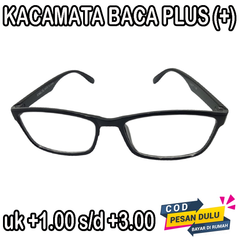 BARU Kacamata Plus +1.00 s/d+3.00 Korean Style untuk Pria Wanita Kaca mata Baca Kaca mata plus (+) Reading Glasses Unisex Kacamata Fashion