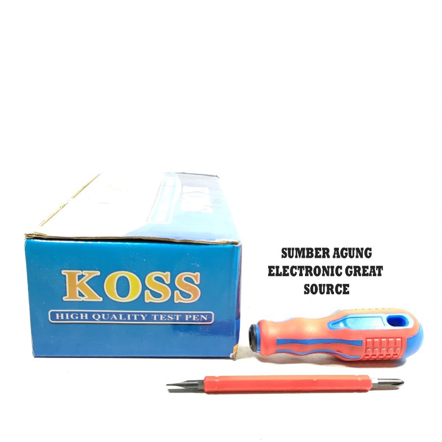 Tespen Bolak Balik Koss Obeng Bunga Min Test Pen Lampu Anti Karat Awet