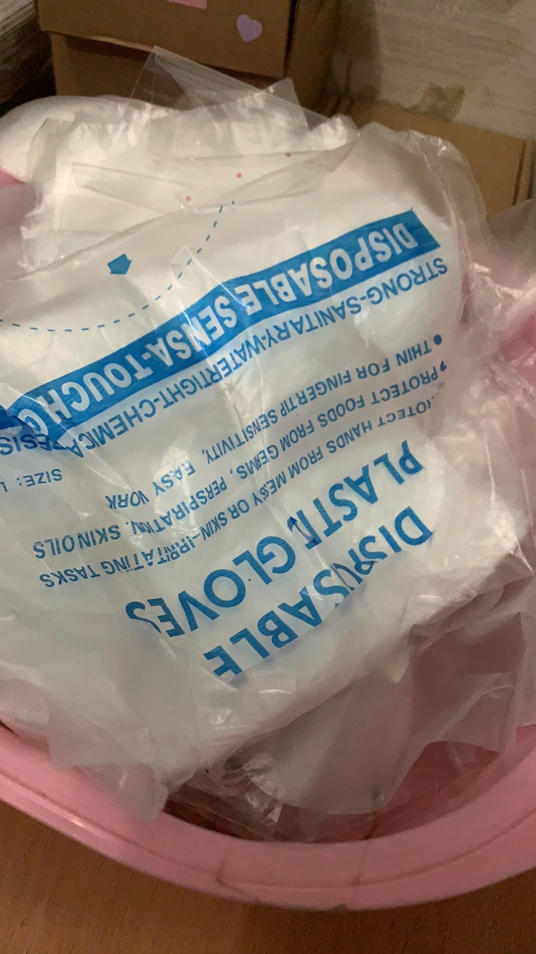 Sarung Tangan Plastik Sekali Pakai Plastic Hand Gloves Disposable