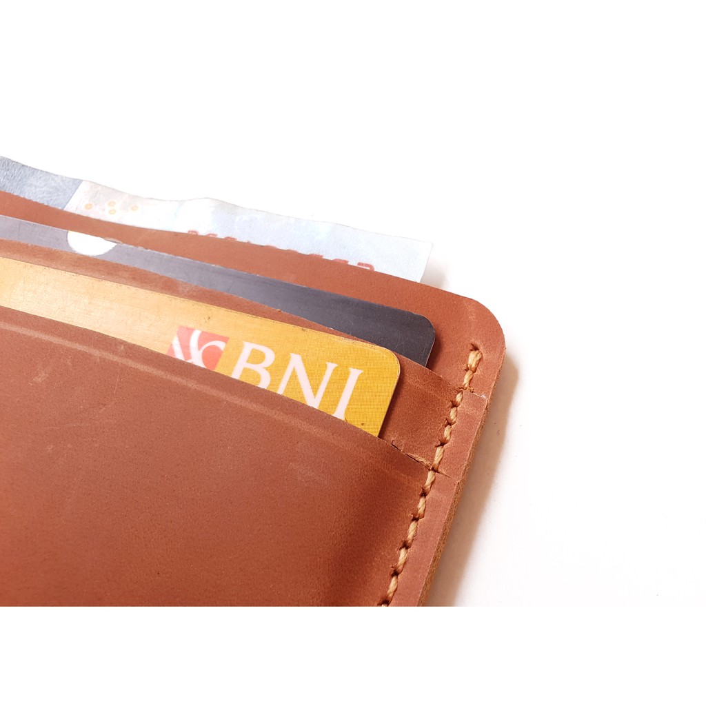 dompet kartu - slim wallet kulit asli