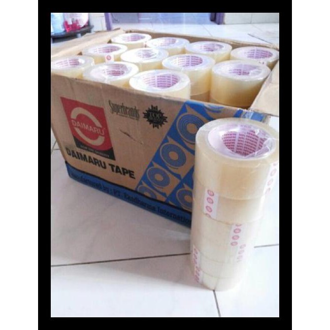 

Hot Product Lakban Daimaru Bening /Coklat 2Inch 90Yard Via Jne Terbaru