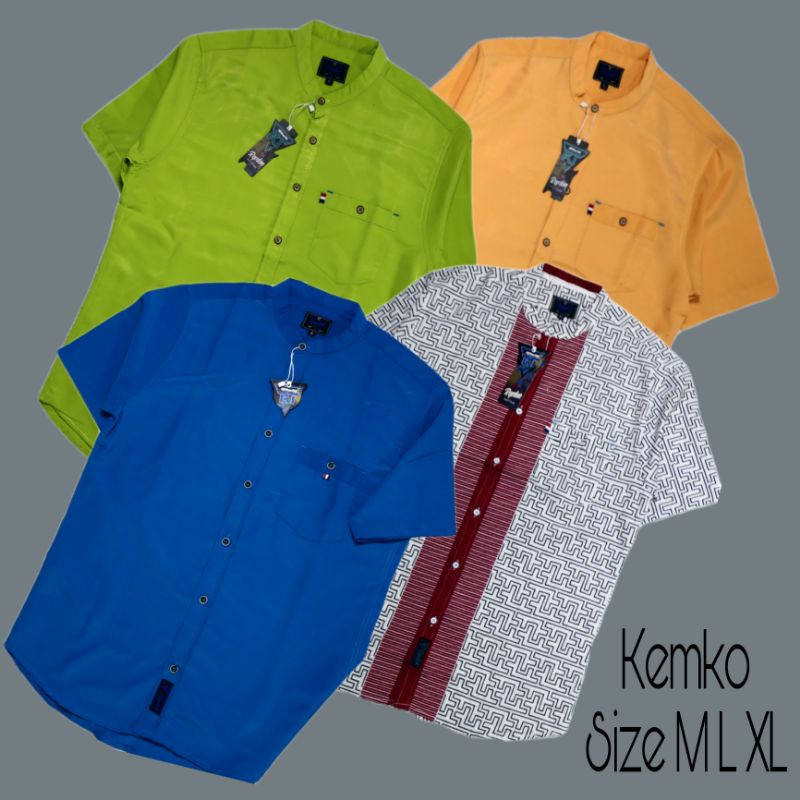 Kemeja Kerah Shanghai Baju Koko Polos