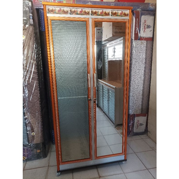 LEMARI PAKAIAN 2PINTU KACA