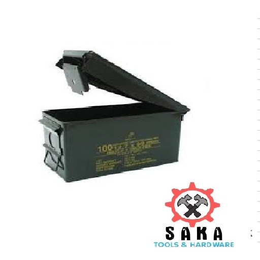 Kotak Box Perkakas Box Peluru Army Tool Box Besi Pindad Tempat Penyimpanan Alat Multifungsi