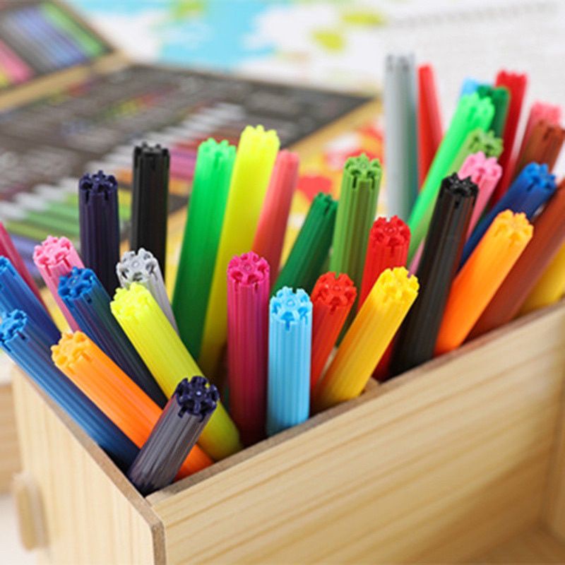 Set Crayon Box Kayu