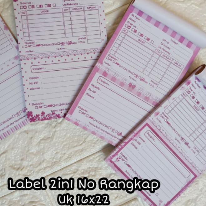 

BIG SALE!! (nhm-234) Nota Olshop / Label Pengiriman / Nota Dan Label Pengiriman Olshop