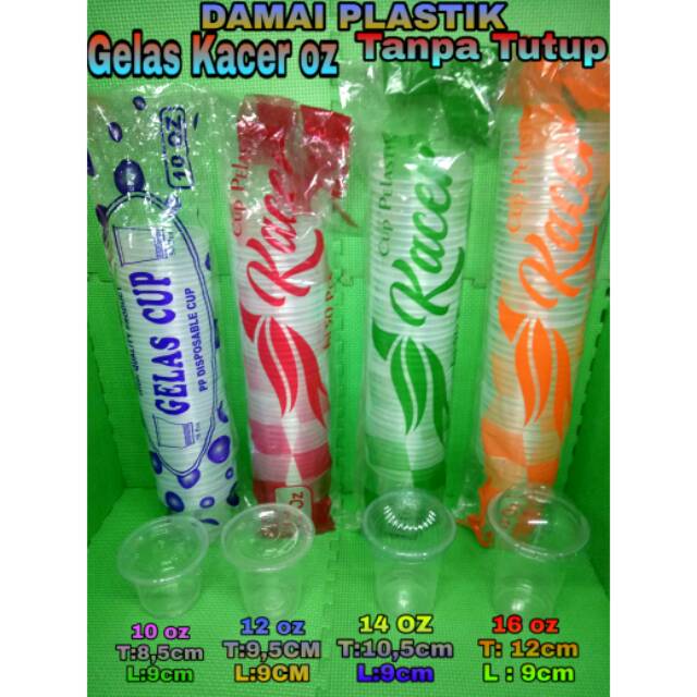 GELAS ES PLASTIK KACER 10OZ 12OZ 14OZ 16OZ GELAS Warung CUP POP ES 10 oz 12 oz 14 oz 16 oz Datar
