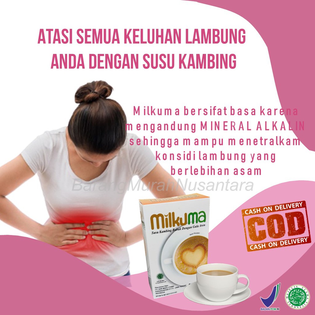 Susu Kambing Etawa MILKUMA Plus Gula Aren, Bukan Gomars, Provit, Skygoat, Susu Kambing Bubuk 200gr