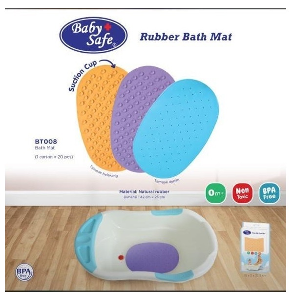 Baby Safe Rubber Bath Mat Alas Karet Bak Mandi Bayi WHS